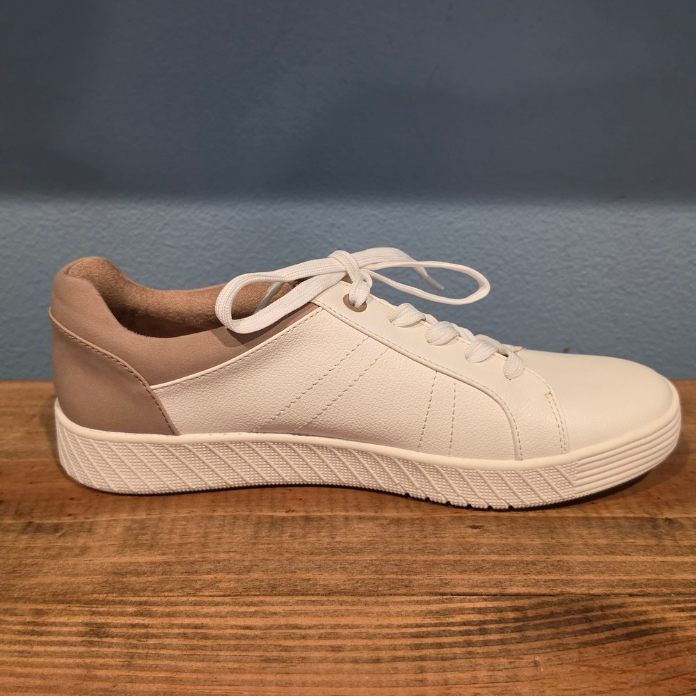Soul Naturalizer Womens Sneaker‎ White Tan Lace Up Casual Low Top Shoes 8 - Picture 8 of 11